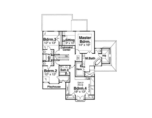 Second Floor image of ORLEANS House Plan